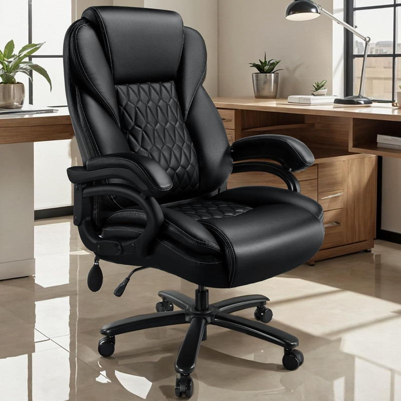 600lb Big & Tall Office Chair – Heavy Duty Ergonomic Executive Chair w/ Lumbar S gallery