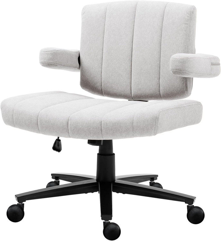 Vigosit Ergonomic Criss Cross Office Chair - Adjustable Desk Chair with Wide Arm