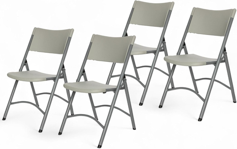 OEF600 Series High Back Folding Chairs, Blow-Molded Polyethylene Commercial-Grad