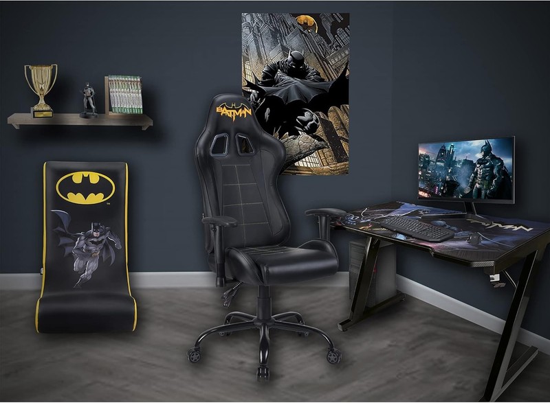 Batman Official Ergonomic Gamer Chair Adjustable Back and Armrests Adult Gaming gallery