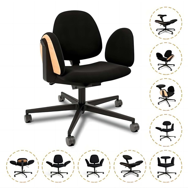 Creativity Multi-functional Meditation Cross Legged Home movable Office chair