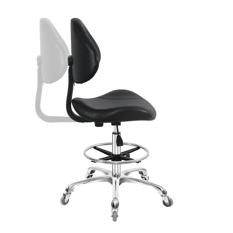 Rolling Swivel Drafting Chair Adjustable Heavy Duty (400lbs) Lumbar Task Chai... gallery