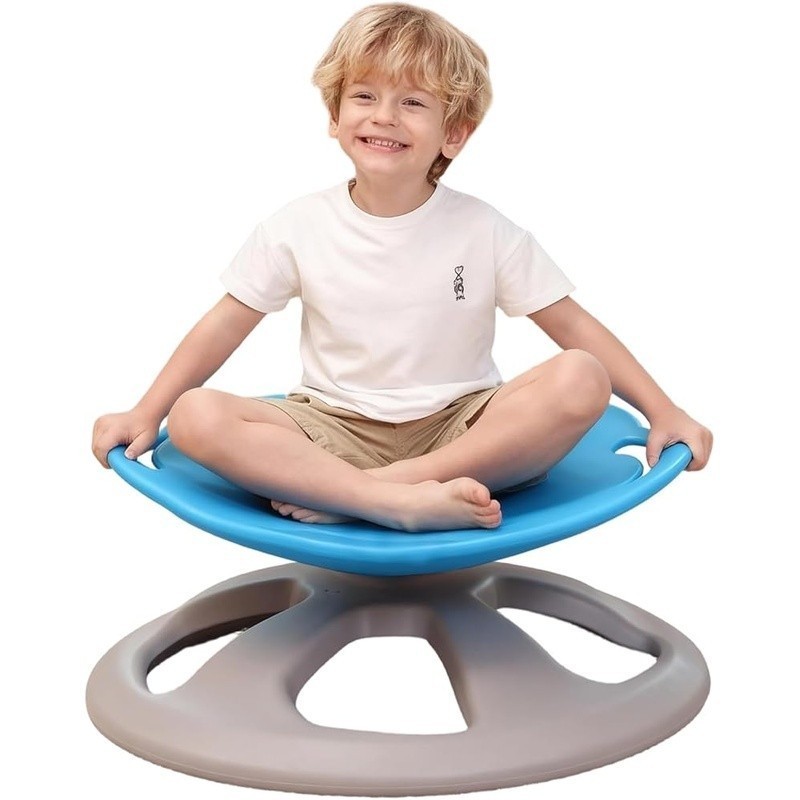 Kids Sensory Spinning Chair Wobble Stool Carousel Toy Indoor Outdoor Play New