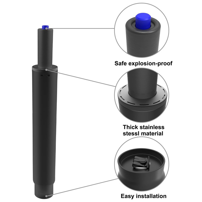 MySit 8" Office Chair Gas Lift Cylinder 8 Inch (Sinking 1.2), Black gallery
