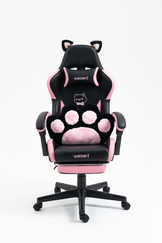 Cat Ear Gaming Chair Computer Racing Gamer Office Chair Swivel 6Position Recline gallery