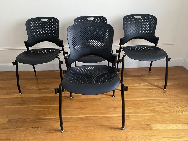 Herman Miller Caper Stacking Chairs — Set of 4