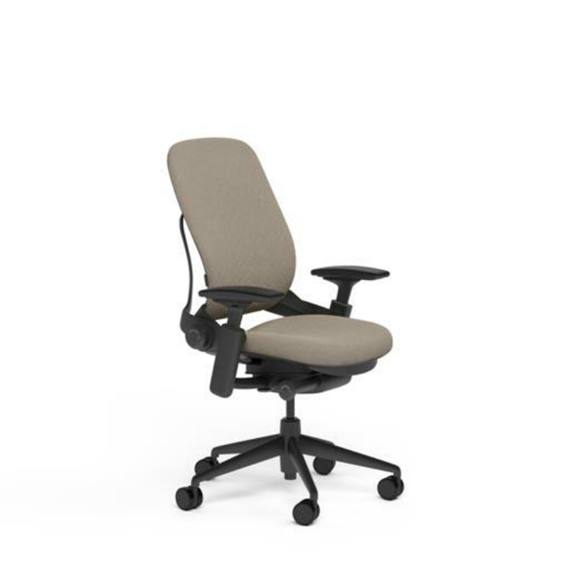 New Steelcase Adjustable Leap Desk Chair Buzz2 Sable Fabric Seat - Black frame