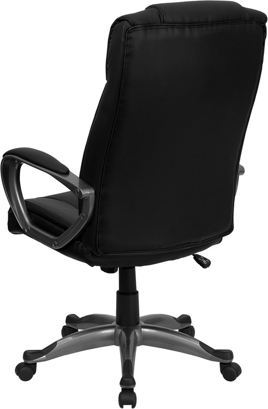 Ergonomic High Back Black Leather Executive Swivel Office Chair with Arms gallery