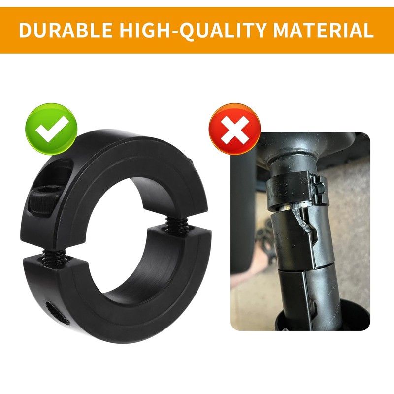 2-Pack Office Chair Saver Kit - Steel Gas Lift Cylinder Clamp Holder - Adju gallery