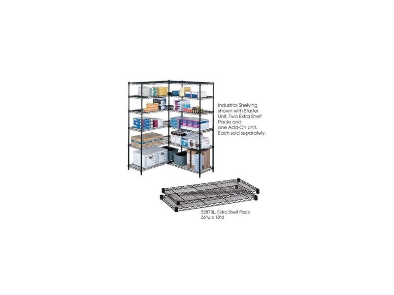 Safco 5287BL Industrial Wire Shelf Pack gallery