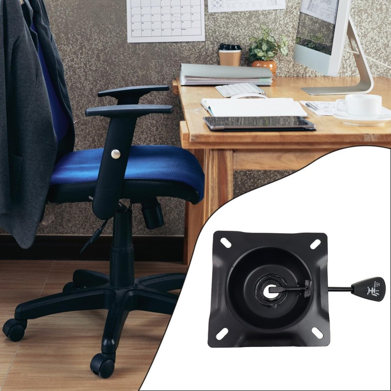 Office Chair Tilt Base, Heavy Duty Control Lift Mechanism Black Swivel Base P... gallery
