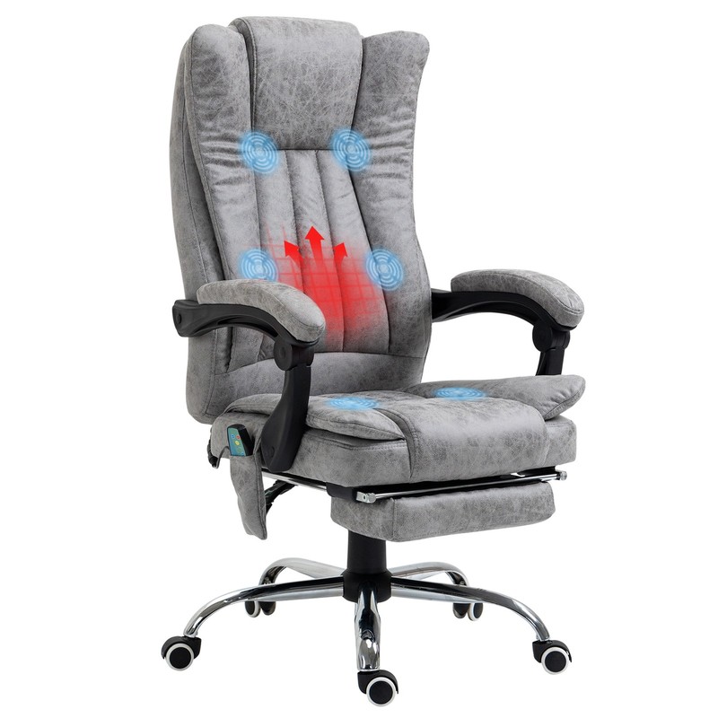 Massage Executive Office Chair Ergonomic High Back Computer Desk Lumbar Support