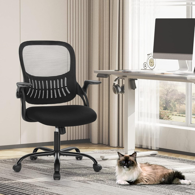 Office Computer Desk Chair, Ergonomic Mid-Back Mesh Rolling Work Swivel Task Cha gallery