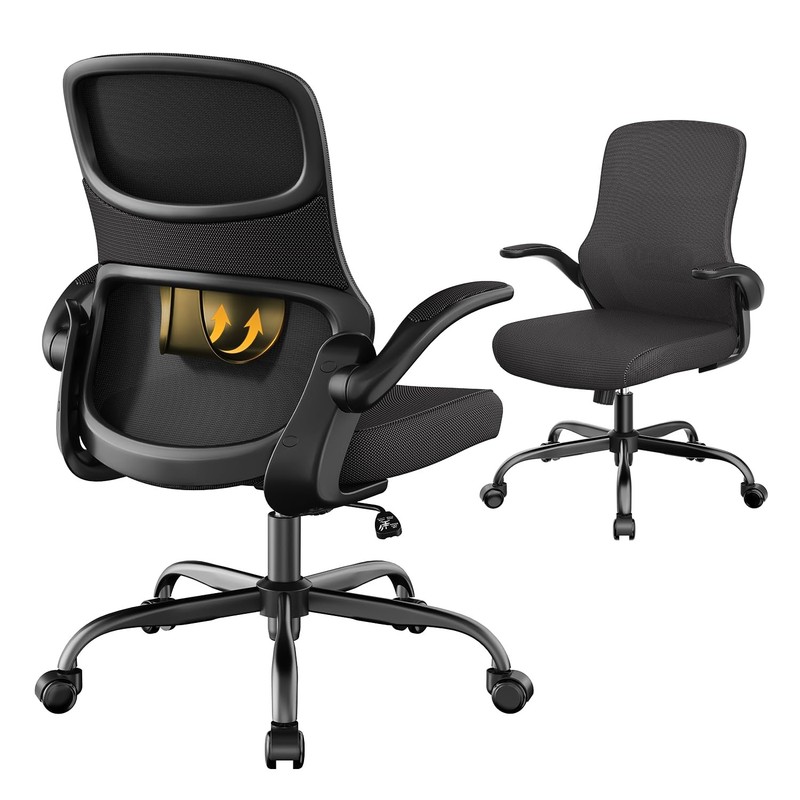 Office Chair, Mesh Ergonomic Desk Chairs, Comfy Computer Gaming Chair with Ad…