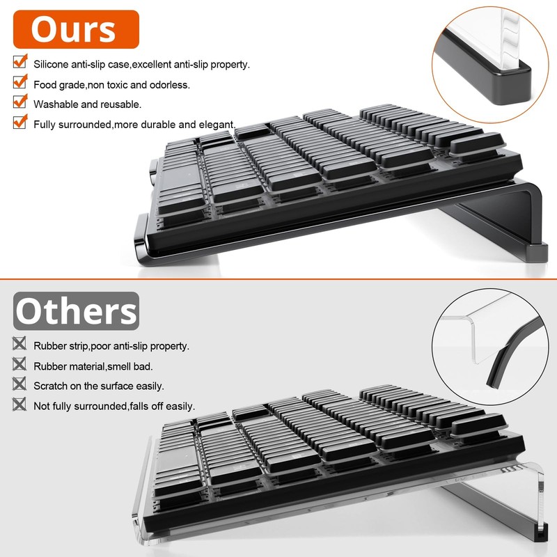 Ergonomic Computer Keyboard Stand - Tilt PC Keyboard Stand Riser for Easy Typ... gallery