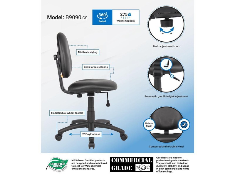 BOSS Office Products B9090-CS Task Chairs gallery