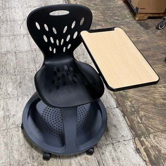 Flash Furniture Laikyn Mobile Desk Chair with 360-Degree Tablet Rotation and ... gallery