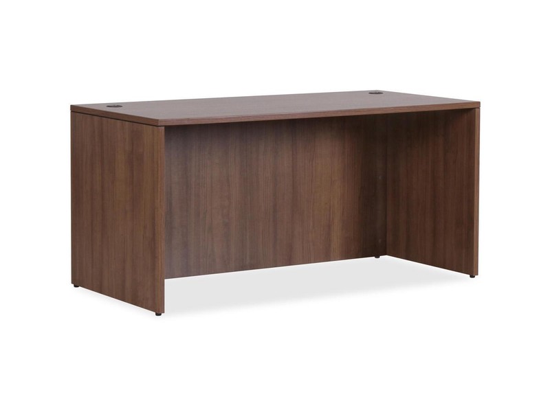 Lorell Desk 66"x30"x29-1/2" Walnut 69967