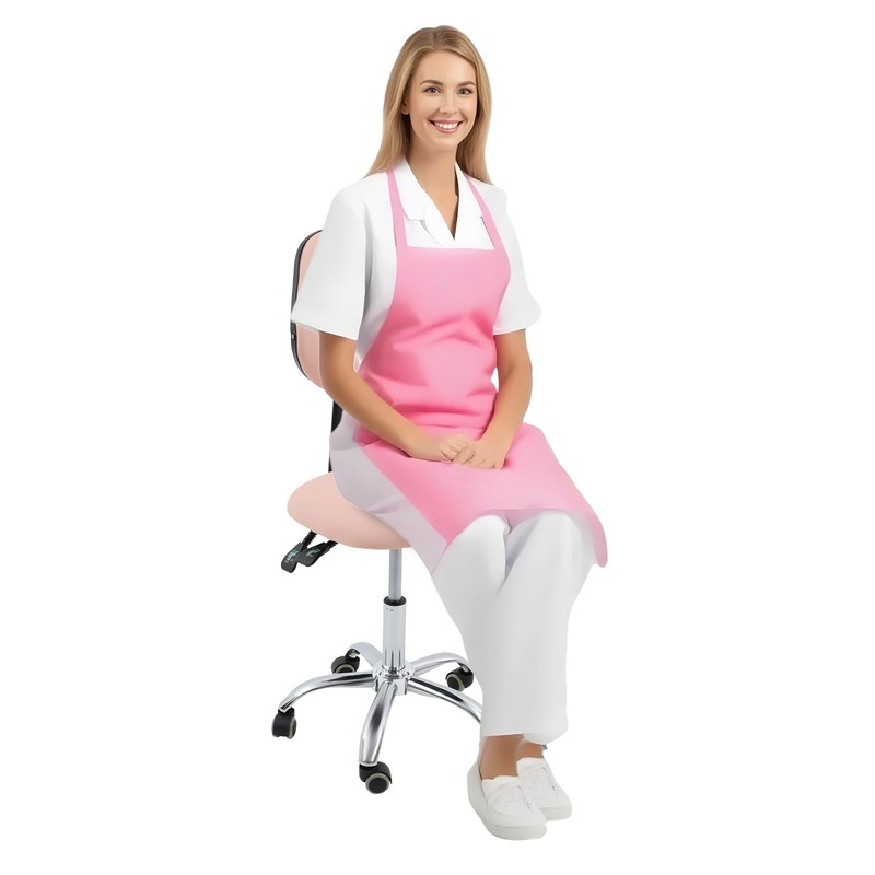 Adjustable Saddle Swivel Chair Ergonomic Rolling Stool w/ Backrest for Office gallery