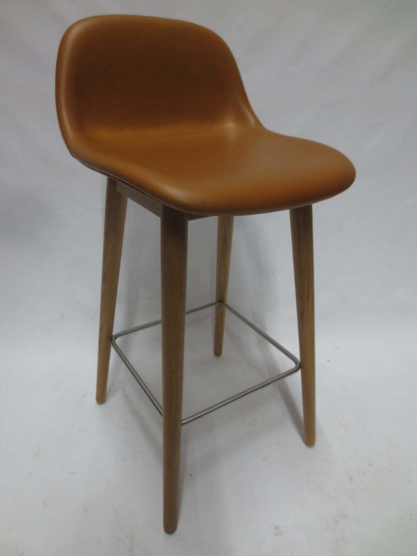 Muuto Fiber Bar Height Stool in Brown (New in Box) gallery