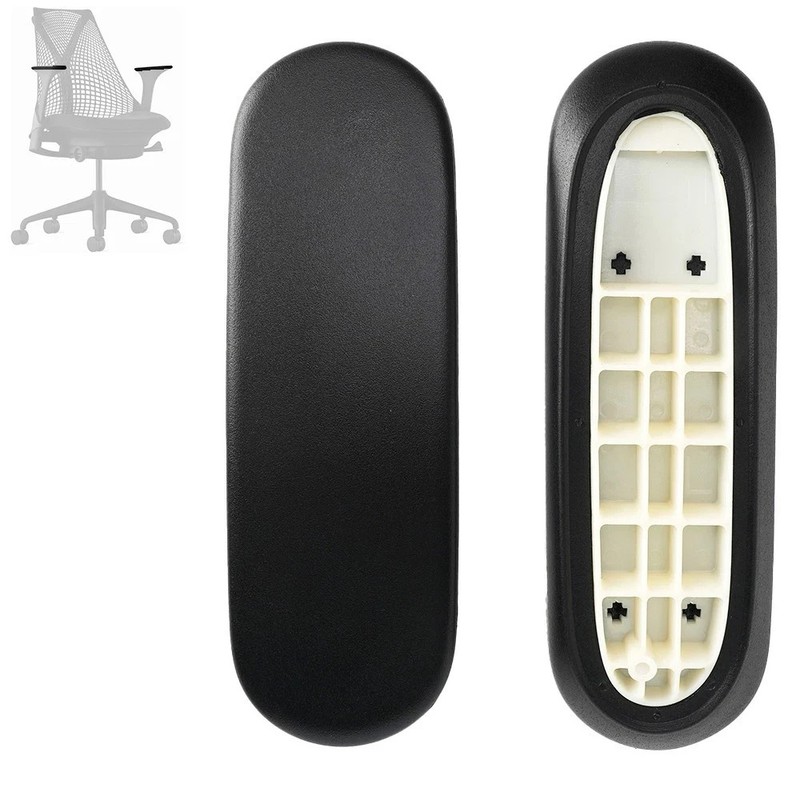 Herman Miller Sayl Chair Replacement Arm Pads for Sayl in Black (1 Pair)