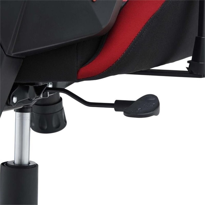 Scranton & Co Modern Mesh Fabric Gaming Computer Chair in Black/Red gallery