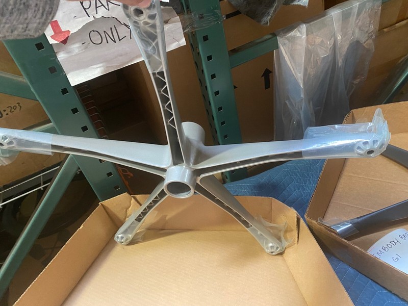 Genuine Herman Miller Embody Chair Replacement Base Frame Titanium U1B4YGF-XT gallery