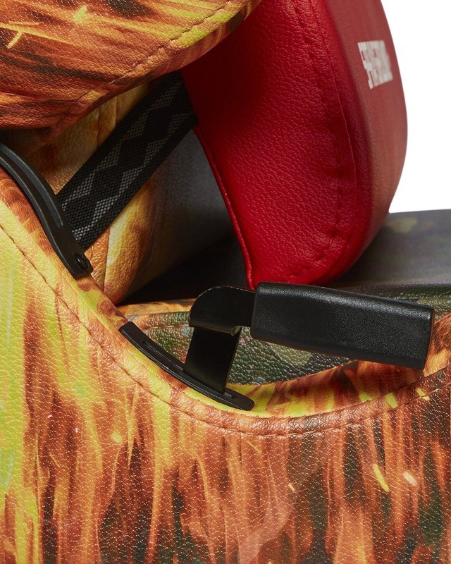 FIRE CAMO GAMING CHAIR (VEGAN LEATHER) SUPER RARE gallery