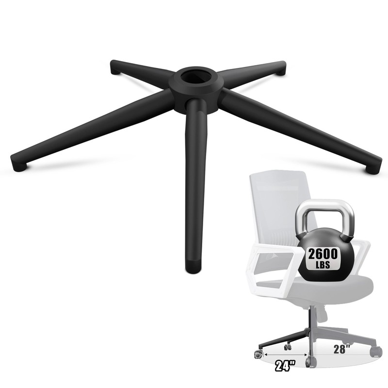 24” (60 cm) Swivel Chair Base , Heavy Duty Metal Base (2600 lbs), Fits Most …