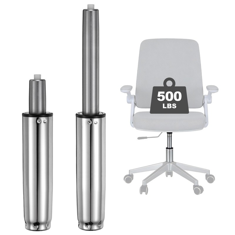 Office Chair Gas Cylinder, 15.4″ Class 3 Gas Cylinder Replacement, Silver Tone
