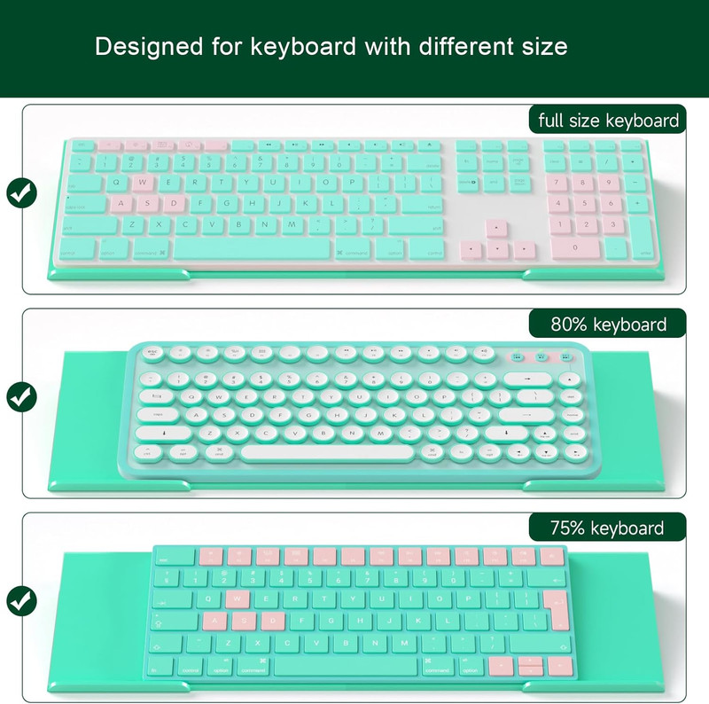 Computer Keyboard Stand Holder - Ergonomic Acrylic Keyboard Stand for Desktop Co gallery