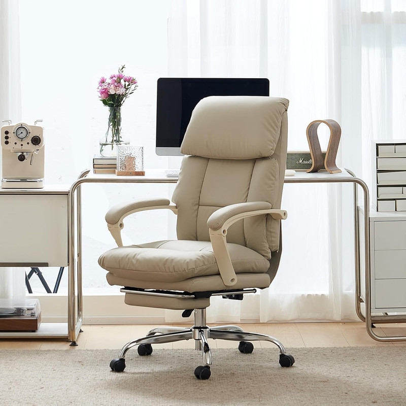 EMIAH Office Chair with Foot Rest, Ergonomic Executive Office Chair with Arms, R gallery
