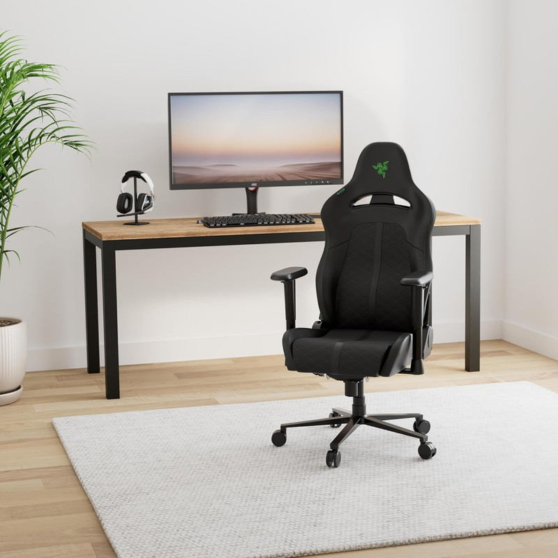 Enki X Essential Gaming Chair: All-Day Comfort - Built-In Lumbar Arch - Optimize gallery