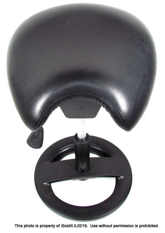 TWIXT SADDLE SEAT STOOL SAFCO PRODUCTS ERGONOMIC Black Vinyl Adjustable