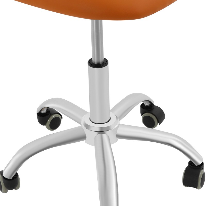 330.69lb Adjustable Ergonomic Rolling Stool Chair Saddle Chair Stool w/ Backrest gallery