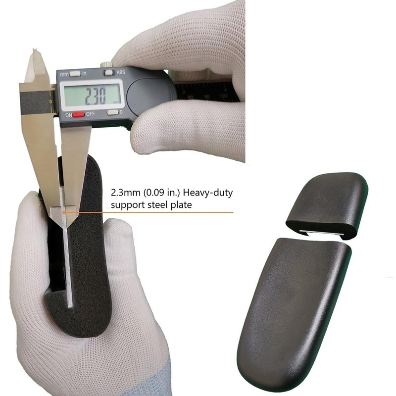 CHAHEKAI Office Chair Arm Replacement, PU 10 x 3.8 x 1.7 inches, ‎black gallery