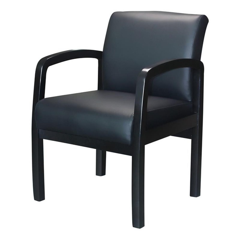 Scranton & Co Assembled Guest Chair in Black LeatherPlus Upholstery gallery