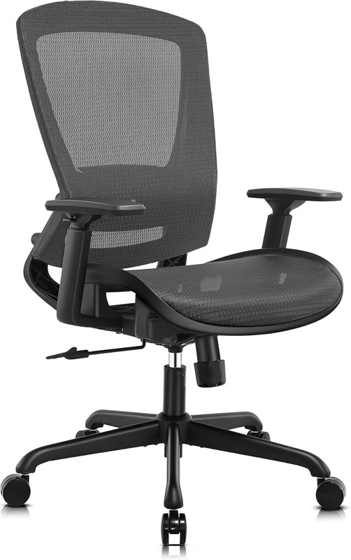 Mesh Office Chair,Ergonomic Computer Desk Chair,Sturdy Task Chair- Adjustable Lu