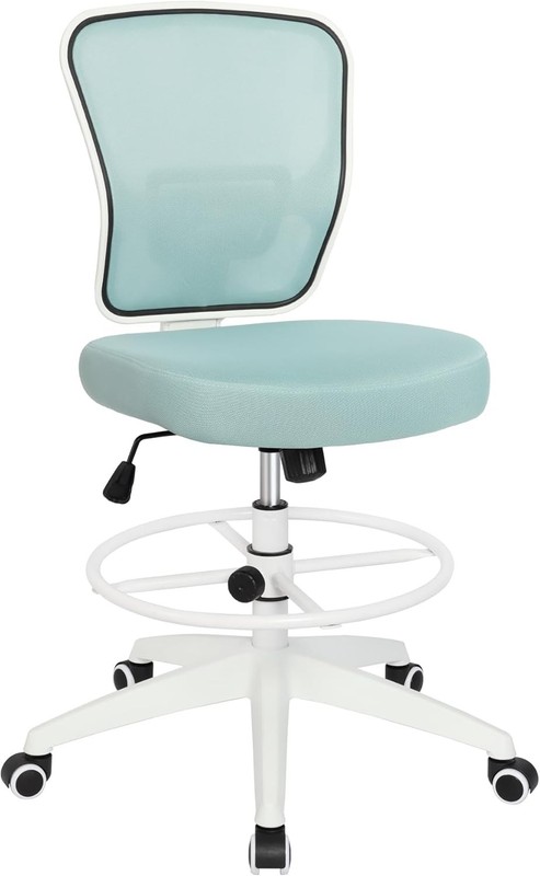 Armless Drafting Chair Tall Office Chair Adjustable Height High Back Ergonomic gallery