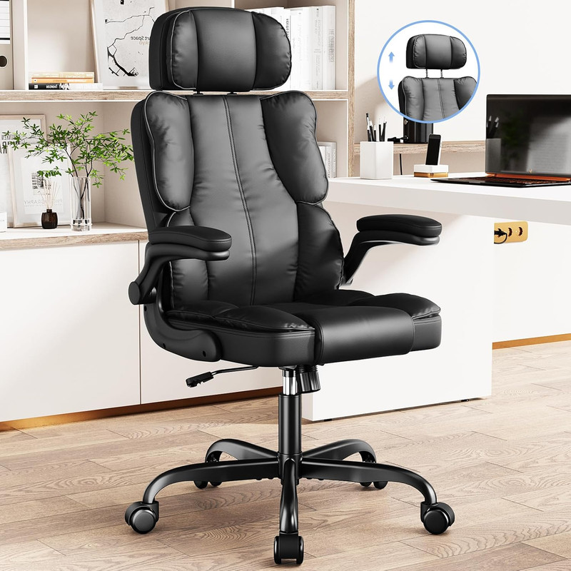 Kensaker Office Chair with Adjustable Headrest & Lumbar Support for for Lower Ba gallery
