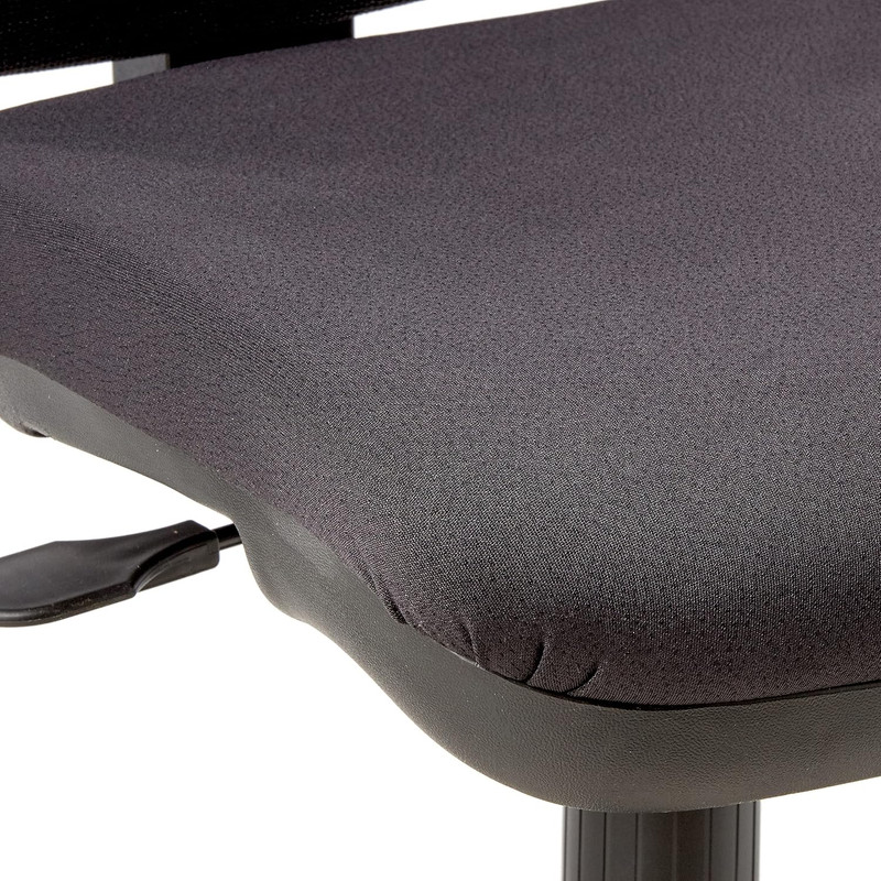 Armless Adjustable Office Task Chair with Breathable Mesh Back - Black gallery