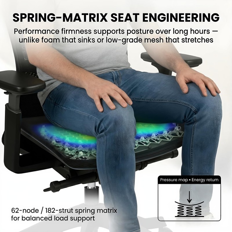 Autonomous ErgoChair Ultra 2 Ergonomic Office Chair Mesh Black Adjustable Lumbar gallery
