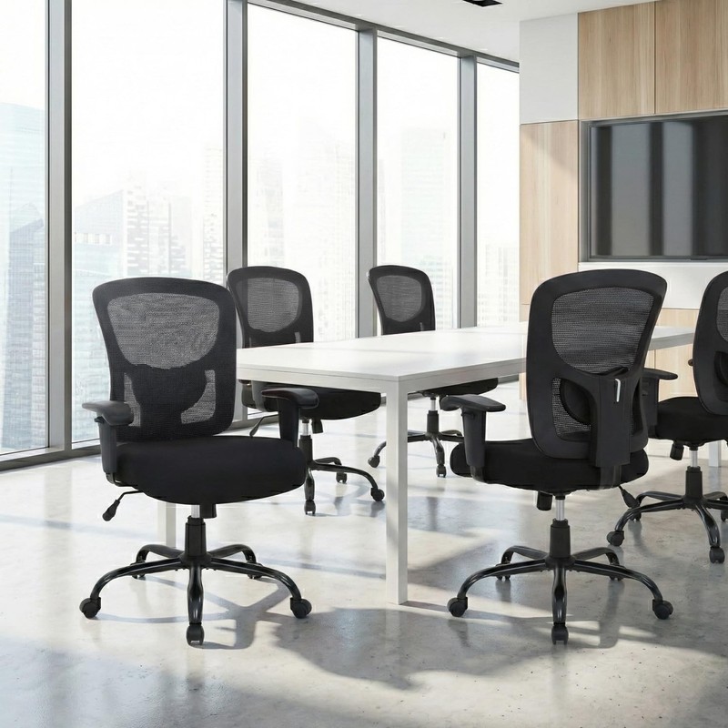 Big and Tall Office Chair 500lbs Desk Chair Mesh Computer Chair with Lumbar Supp gallery