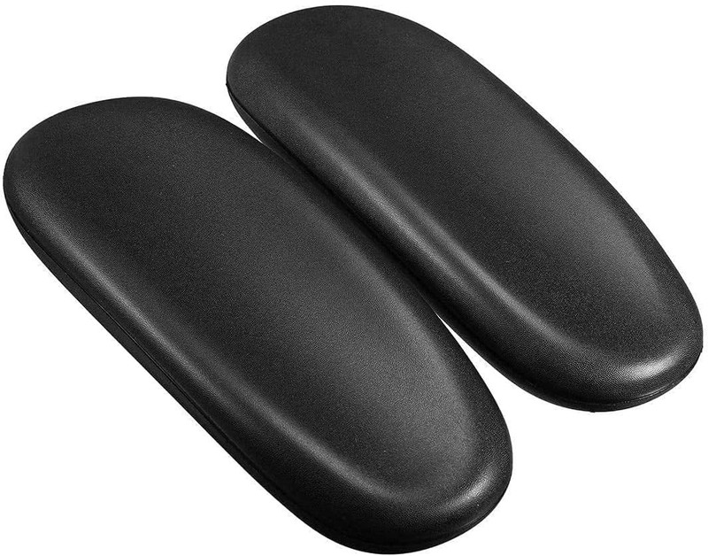 2-Piece Arm Rest Replacement Set for Office Chairs - Black Polyurethane Finish gallery