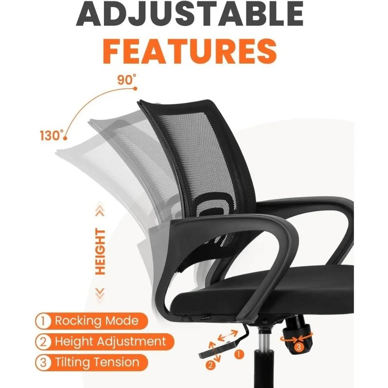 NEO CHAIR Black Mesh Gaming Office Chair -Lumbar Support, Adjustable Height gallery
