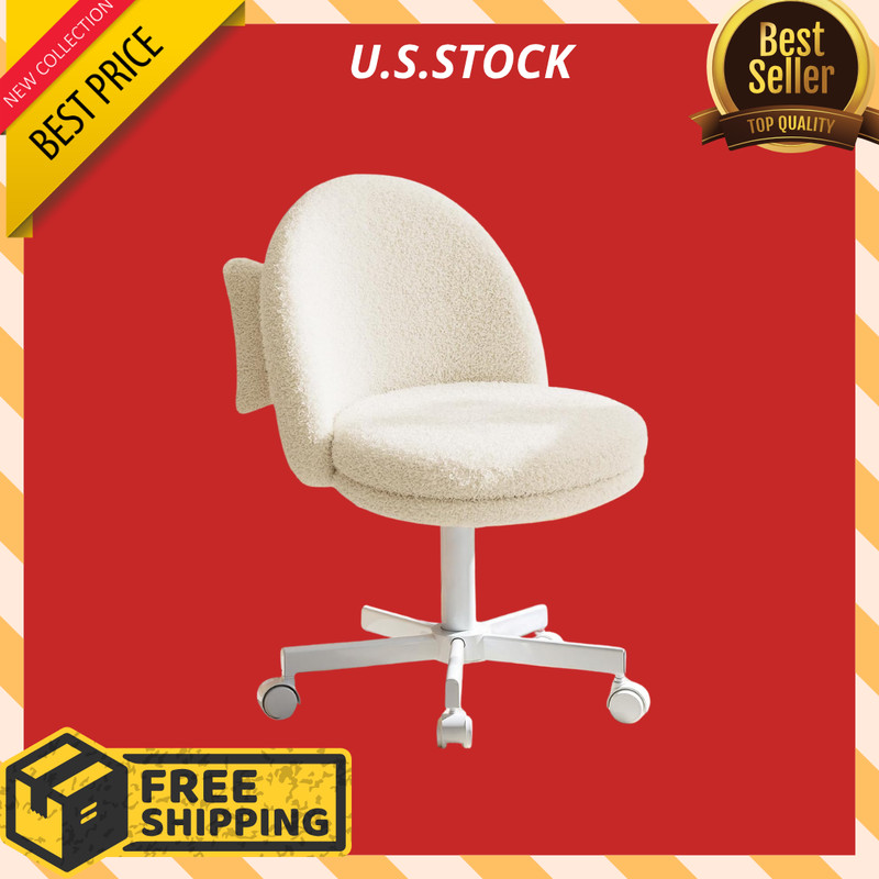 Velvet Tall Office Chair with Wheels Back Ergonomic Armless Desk Chair