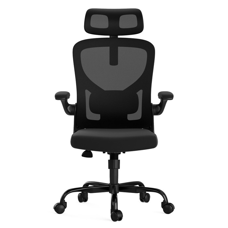 Ergonomic Office Chair with Headrest, Armrests and Adjustable Lumbar Support