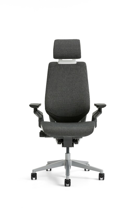 New Steelcase Gesture Chair Headrest Platinum Frame Seagull Seat Back Merle Arms