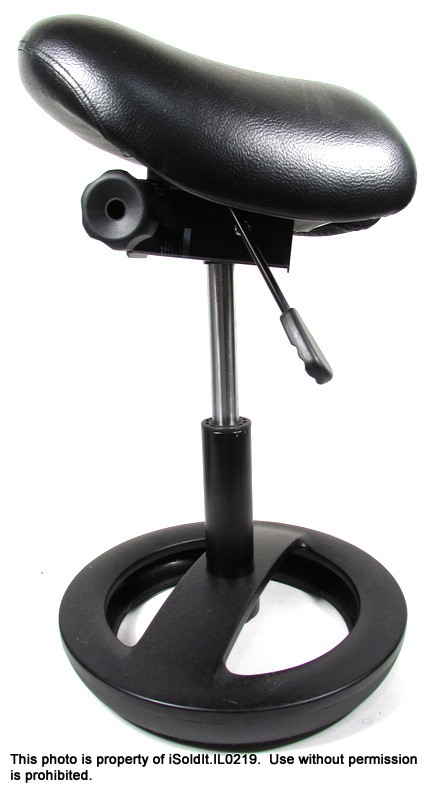 TWIXT SADDLE SEAT STOOL SAFCO PRODUCTS ERGONOMIC Black Vinyl Adjustable gallery