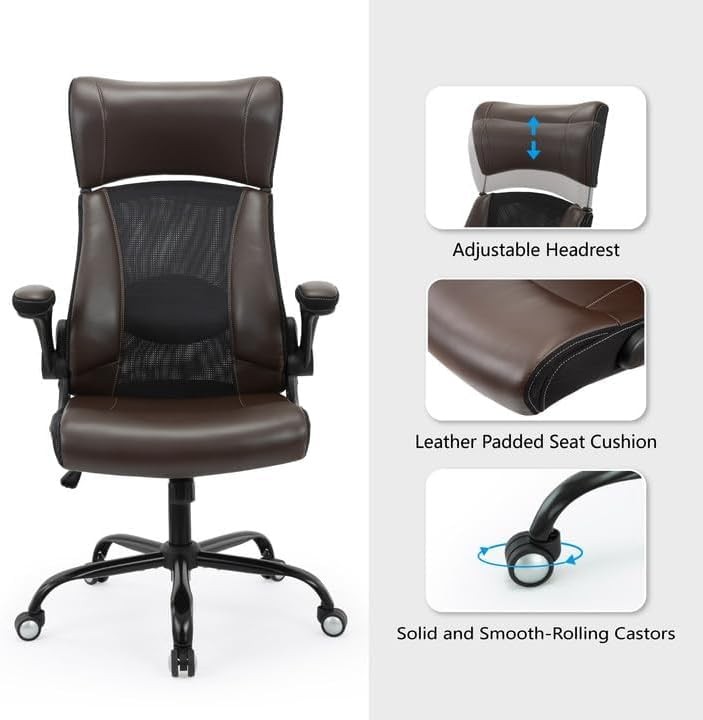 High Back Computer Swivel Task Chair with Lumbar Support 300LBS Weight Capacity gallery